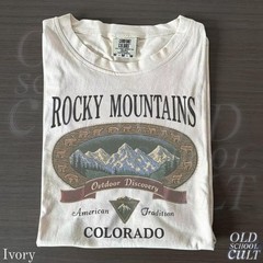 Vintage Rocky Mountains Colorado T-Shirt Outdoor Discovery Graphic Tee 90s