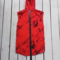 Mens Hip Hop Longline Streetwear Pullover Sleeveless Hooded Fashion Screenshot T