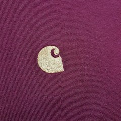 Carhartt T Shirt Large Men’s Red Cotton Lightweight Casual Work Wear Plain Chase