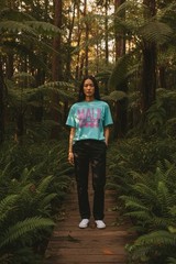 VTG MAUI T Shirt Single Stitch Hawaii Seashells Raised Graphic Sz L 100% Cotton