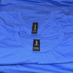 Gildan T-Shirt Men’s Short Sleeve Soft Style G640 royal blue New Lot Of 2 SMALLS