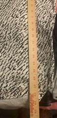 RISE AS 1NE White/Black Shirt w/Zippers High Low Shirt Medium Item #1161