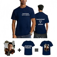 Custom Event Organizer T‑Shirt,Company Logo Front & Back Print Holiday Team Wear
