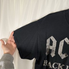 AC/DC Back in Black 2010 Repro Men’s Large Black Short Sleeve 100% Cotton