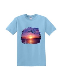 T-Shirt S to 2XL 3XL – DOLPHIN LEAP of faith water waves resort fun adult