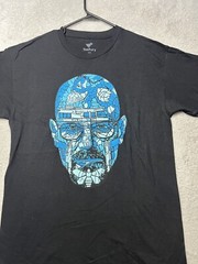Breaking Bad Heisenberg T Shirt Men’s Medium Black Walter White TV Show Meth.