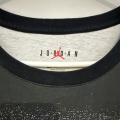 Jordan Men’s Black White Pink Jumpman Logo Graphic Crew Neck T-Shirt 2XL