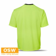Hi Vis Micromesh LIGHT Weight Breathable COOL DRY Easy Care Work Tees XS-5XL
