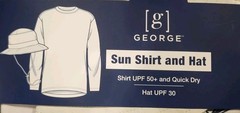 Mens Sunblocker Shirt (UPF 50) and Hat (UPF 30) Combo- Quick Dry