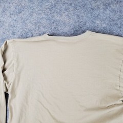Rothco Shirt Men Medium Beige Crew Neck Long Sleeve Stretch Pullover 100% Cotton