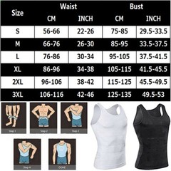 US Men Slimming Body Shaper Posture Corrector Vest Abdomen Compression Tank Tops
