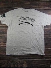 Howitzer Patriot Mens XL White T Shirt Military Veteran We The People America…