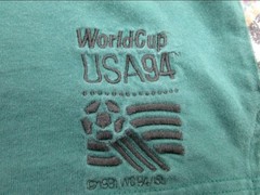 adidas World Cup USA 94 Men’s XL Green/Gray Raglan Graphic Cotton T-Shirt