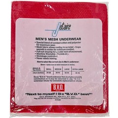 RARE Vintage NOS 1969 BVD Jet-Aire Men’s Mesh A-Shirt Underwear Red Large