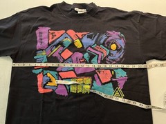 VTG Aerodynamics Dance Single Stitch Tee Drawstring Shirt Black One Size Graphic