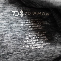 7 Diamonds Core Henley Performance Shirt Long Sleeve Dusk Blue Athletic Size XL