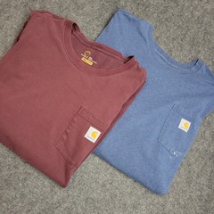 Carhartt Shirt Mens 2XL Workwear Spell Out Pocket Heavy Construction BUNDLE LOT
