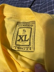 Hinano Tahiti Graphic Shirt Adult XL Yellow Surfer Pre-Owned