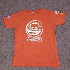 Castillo Del Rey El Salvador T Shirt Mens Medium Orange Graphic Tourist Cotton