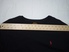Polo Ralph Lauren T-Shirt Men XL Custom Fit Black Red Pony Crew Short Sleeve