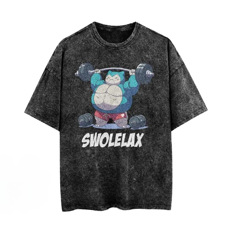Swolelax Gym Vintage Pump Cover Workout T-Shirt Unisex Streetwear Tee