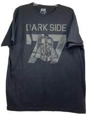 Star Wars T-Shirt Darth Vader, Dark Side #77 Black Cotton T Shirt Men’s Size XL.