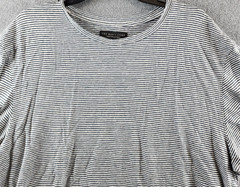 The Men’s Store at Bloomingdale’s Striped Linen Tee XL Dark Slate Short Sleeve