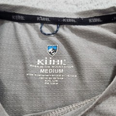 Kuhl Shirt Mens Medium Gray Engineered Crew Breathable Lightweight Hike *Read*