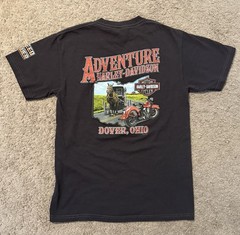 Harley Davidson T Shirt Adult M Amish Horsepower Double Sided Dover Ohio