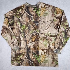 RedHead Camo Long Sleeve Shirt Mens XL Brown Realtree APG Mesh Pocket Tee