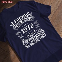 51st Birthday Tee Vintage Legends Born In 1972 51 Years Old Gift T-Shirt
