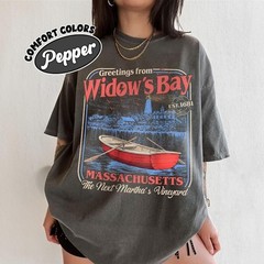 Greetings From Widow’s Bay Comfort Colors Shirt, Coastal Horror TV Show Tee