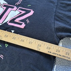 Vtg 90s Jerzees Single Stitch T Shirt Mens L Neon Blitz Made in USA Rare 20×28.5