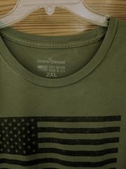 Land Of The Free Est 1776 T Shirt Men’s 2XL Army Green General Standard