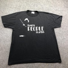 Vintage Famous People Players Shirt Mens XL Black Theater Graphic Stage Show
