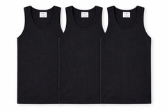 Lot 3, 6, 12 Men Tank Top 100% Cotton A-Shirt Wife Beater Ribbed Pack Undershirt