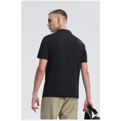 New Half Zip Short Sleeve Men’s High Stretch Quick Dry Running Fitness Shirt