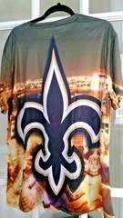 New 3d Digital Print New Orleans Saints T-Shirt L USA SELLER FAST SHIP 24HR
