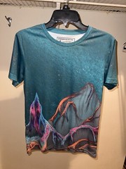 UPF 50+ Sun Shirt Stephen McIntyre Mens S Color Art Dry Wick Swim Sport fishing