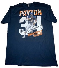 Walter-Payton-Sweetness-Retro T-Shirt Sport Next Level Sz XXL Navy Blue EUC