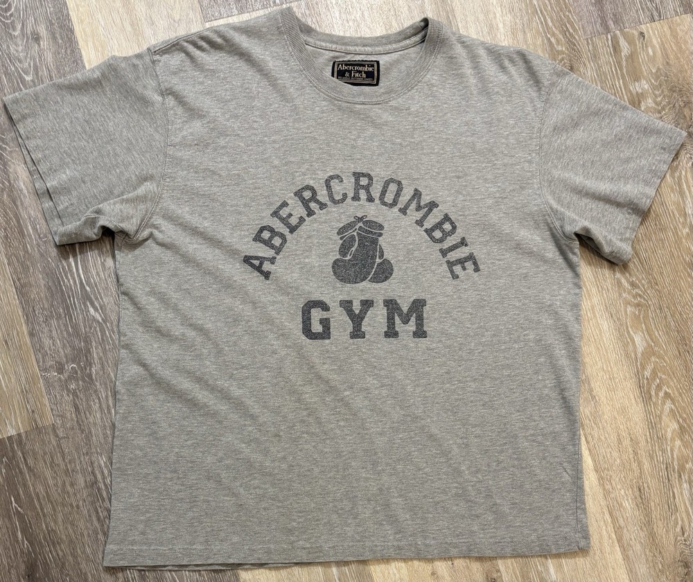 Vintage Abercrombie & Fitch Graphic T-Shirt Y2K Abercrombie Gym Boxing Size XL