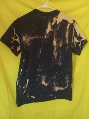 Angry Eyes bleached Tee Sz M. From Gildan Ultra Cotton. *See Note In Description