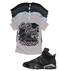 Jordan 6 Cap and Gown Matching T-Shirt – Cap N Gown Me Sneaker Match Tee