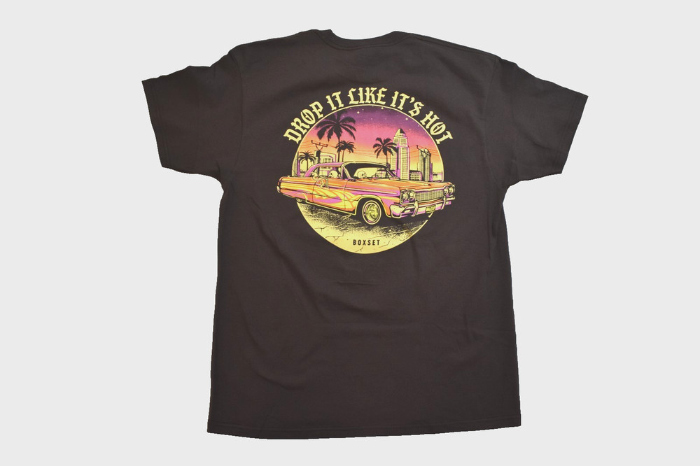 Box Set Mens Drop It Like It’s Hot Brown Lowrider Skeletons Shirt New S-XL