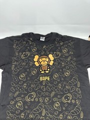 Bape x Kaws Milo Animal Kingdom Black Shirt Men 4XL Tall Pro Champ Tag *Preowned