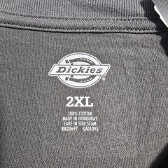 Dickies Shirt Mens 2XL XXL Gray Regular Fit Classic Casual Logo Work Wear NWT