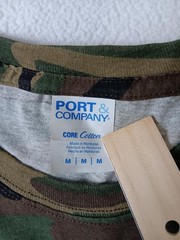 Port & Company Shirt Mens M Green Camouflage The Beer Hunter Sports Bar Tee Top