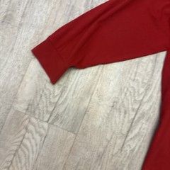 Polo Ralph Lauren BIG Spellout T Shirt XL Red Black Classic Long Sleeve SEE