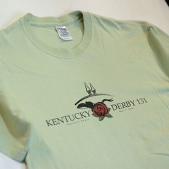 VTG 2005 KENTUCKY DERBY 131 T Shirt Green Churchill Downs Giacomo Tee Y2K Mens L