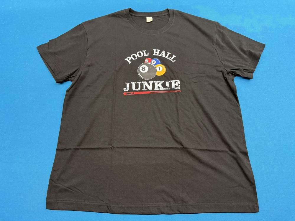 POOL HALL JUNKIE T-Shirt XL 65%POLYSTER AND 35% COTTON